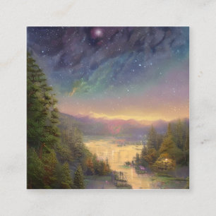 Night Sky Square Business Card