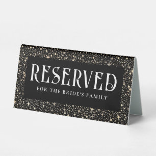 Night Sky Stars Black Wedding Reserved