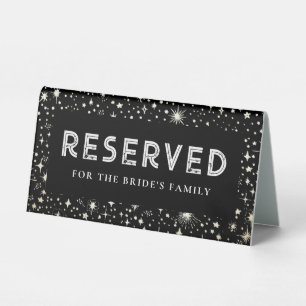 Night Sky Stars Black Wedding Reserved