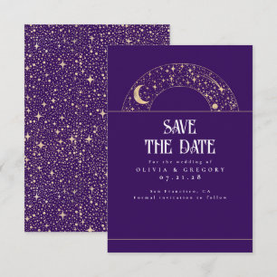 Night Sky Stars Celestial Save the Date