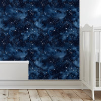 Night Sky Stars navy Blue Ceiling
