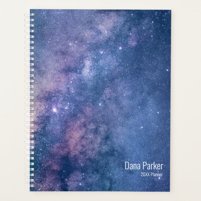 Night Sky Stars Personalised Planner (Front)