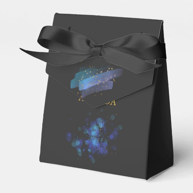 Night Sky Stars Space Fantasy Party Favour Box (Front Side)