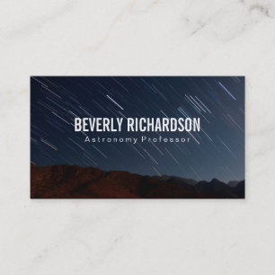 Night Sky Time Lapse Business Card