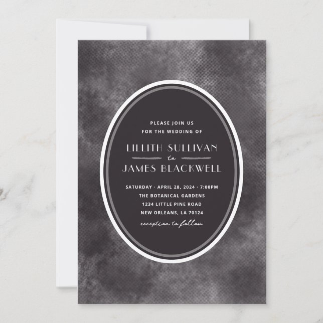 Night Sky Wedding Invitation (Front)