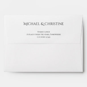 Night sky wedding under the stars envelope