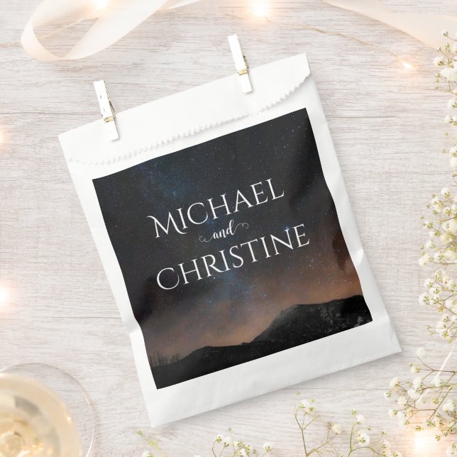Night sky wedding under the stars favour bags (Clipped)