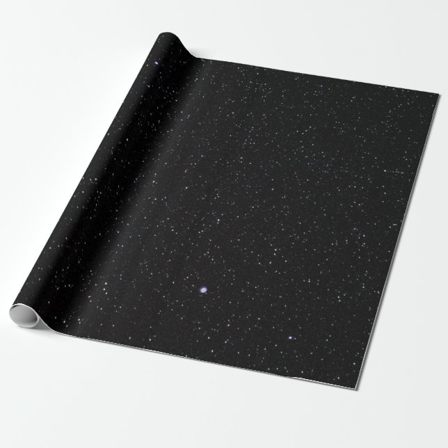 Night Sky with Stars Wrapping Paper (Unrolled)