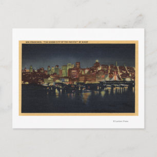 Night Skyline of "The Queen City of the Postcard