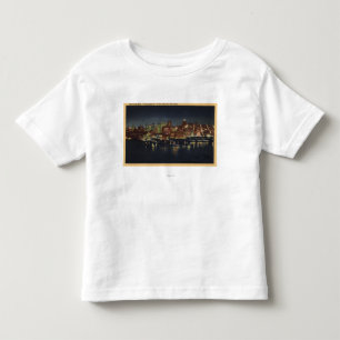 Night Skyline of "The Queen City of the Toddler T-Shirt