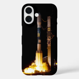 Night Space Rocket Launch iPhone 16 Case