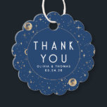Night Star Celestial Mystical Blue Thank You Favour Tags<br><div class="desc">Starry night thank you favour tags</div>