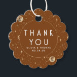 Night Star Celestial Mystical Terracotta Thank You Favour Tags<br><div class="desc">Starry night thank you favour tags</div>