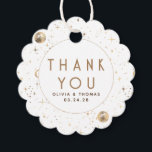 Night Star Celestial Mystical White Thank You Favour Tags<br><div class="desc">Starry night thank you favour tags</div>