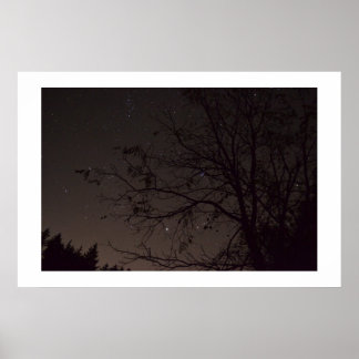 night star sky poster