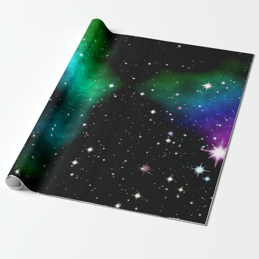 Image of Night starry sky wrapping paper