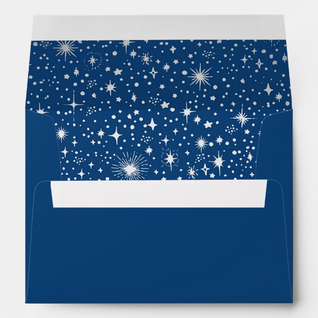 Night Stars Constellation Starry Night Mystical Envelope (Back (Bottom))