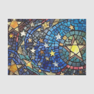 Night Stars Mosaic Decoupage Crafting Tissue Paper