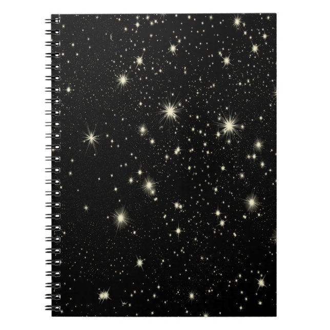 Night stars starry sky heaven notebook (Front)