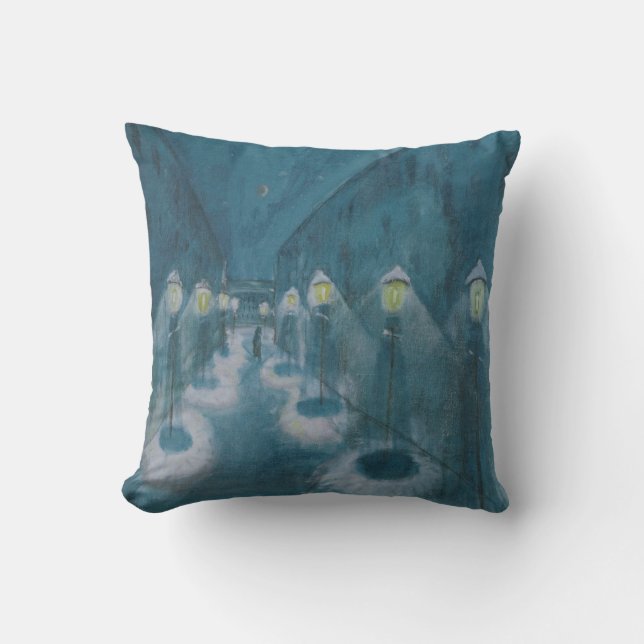 Night Street (Street By Night) (1922) Walter Grama Cushion (Front)
