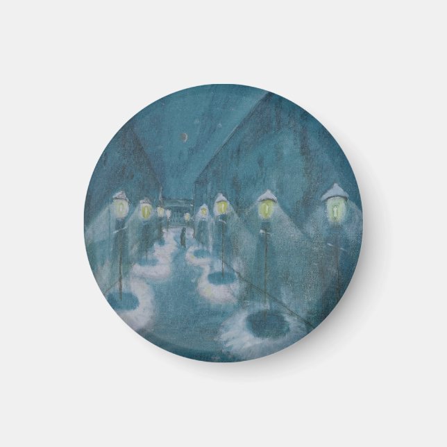 Night Street (Street By Night) (1922) Walter Grama Magnet (Front)