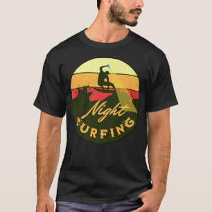 Night Surfing with Light Fash Light Men Women Appa T-Shirt