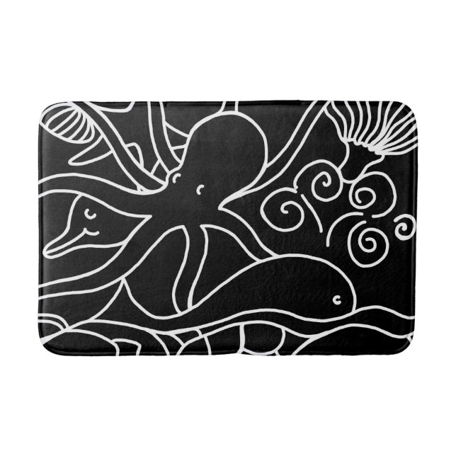Night Swimming Bath Mat (Front)