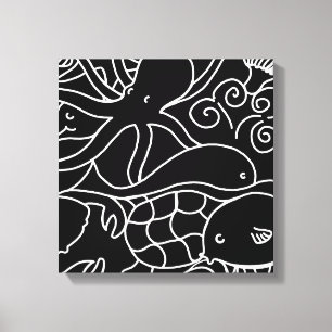 Night Swimming Canvas Print