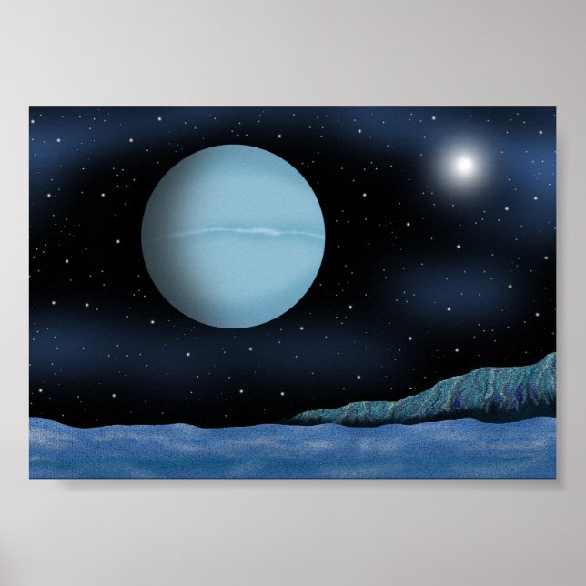 Night the blue planet glows. poster (Front)