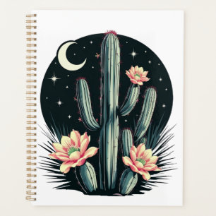 Night-time Cactus Blossom Planner