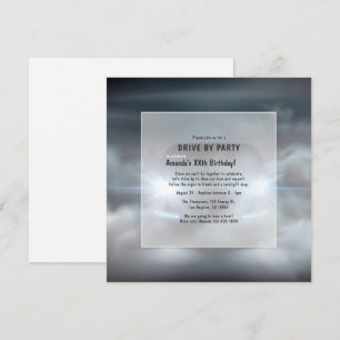 Night Time Drive By Birthday Party Invitation