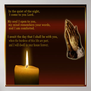 NIght time prayer poster
