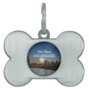Night Time Prowl Pet ID Tag