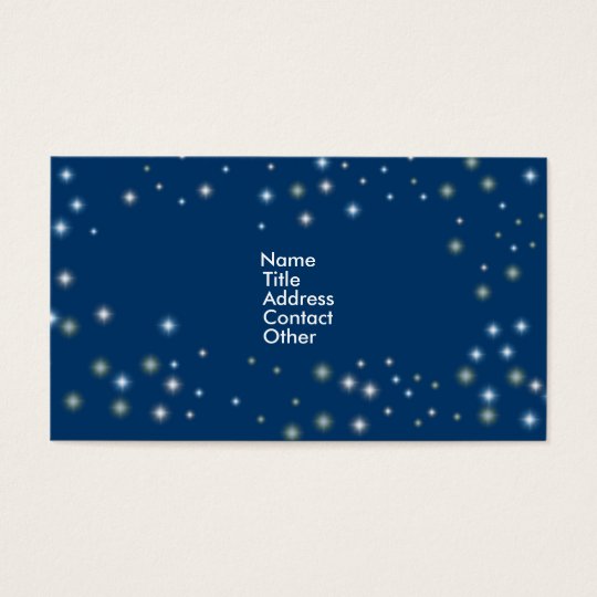 Night Time Stars Business Card