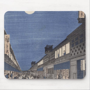Night time view of Saruwaka Street Mouse Mat