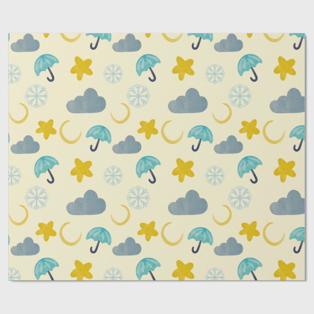 Night Time Wrapping Paper (Flat)