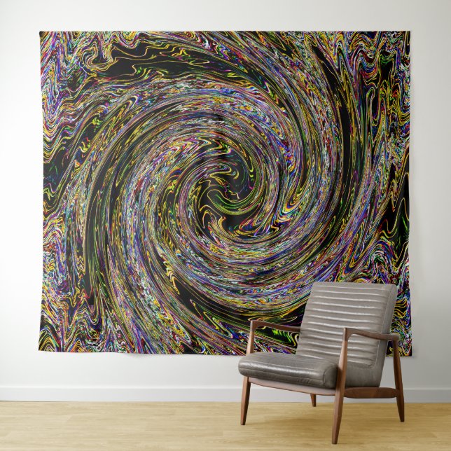 Night Times swirling.... Tapestry (In Situ (Horizontal))