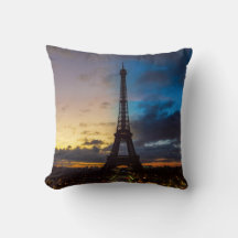 Night to Day over Eiffel tower from Trocadero