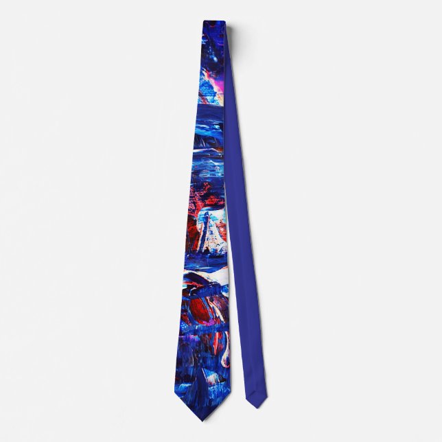 Night town tie (Front)