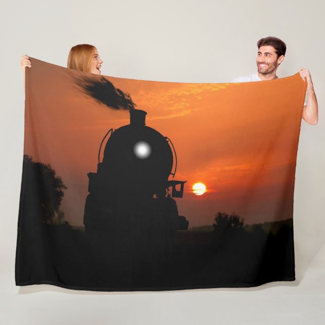 NIGHT TRAIN FLEECE BLANKET (In Situ)