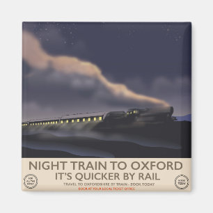 Night train to Oxford Magnet