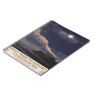 Night train to Oxford Notebook