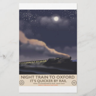 Night train to Oxford Stationery