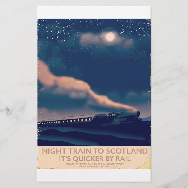 Night train to Scotland Stationery (Front)