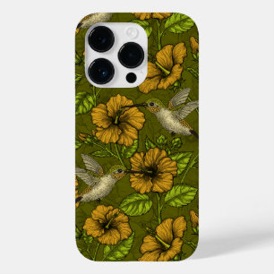 Night tropical garden yellow and green Case-Mate iPhone 14 pro case