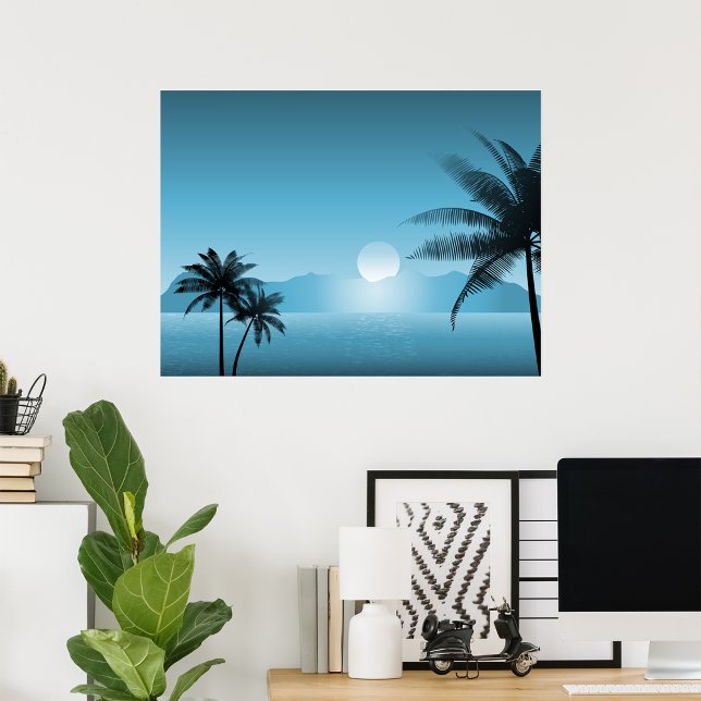 Night Tropical Scenic Poster (Creator Uploaded)