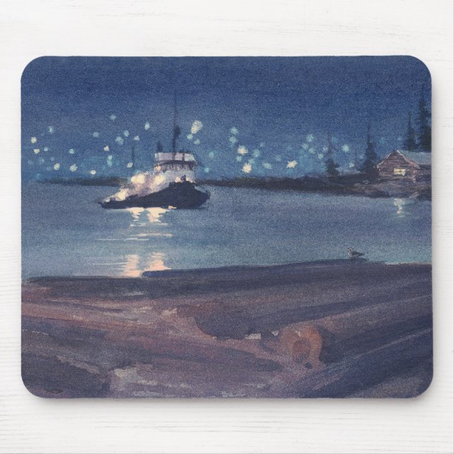 NIGHT TUG by SHARON SHARPE Mouse Mat (Front)