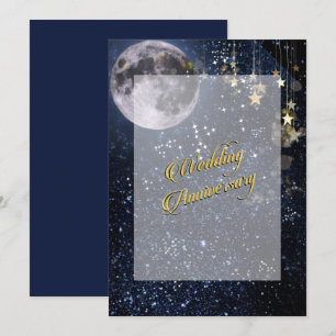 Night Under the Stars Anniversary Invitation