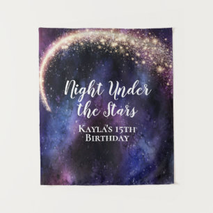 Night Under the Stars Backdrop Tapestry