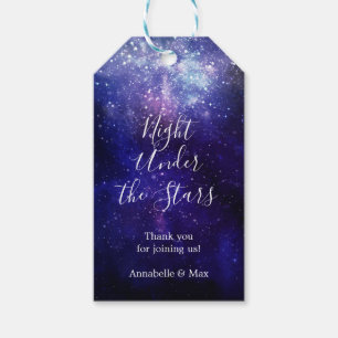 Night Under the Stars Galaxy Thank You Gift Tags